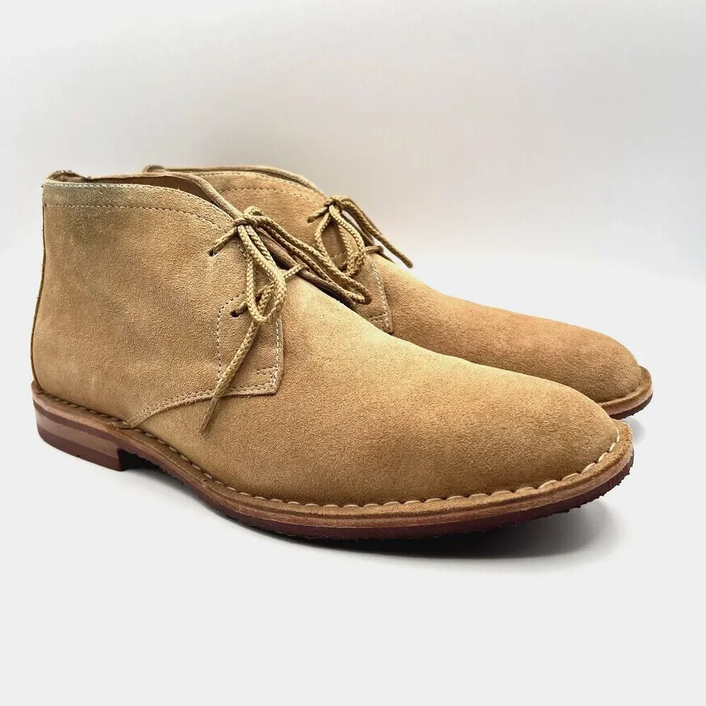 Trask Brady Men’s Chukka Boots Tan Suede Rugged Stylish Style# 30-1160 Size 10 M